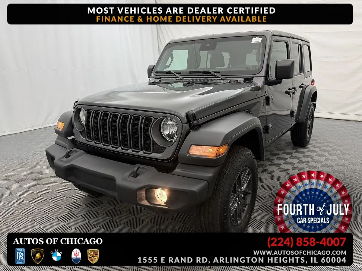 Gray 2025 Jeep Wrangler Sport S for sale in Arlington Heights, IL