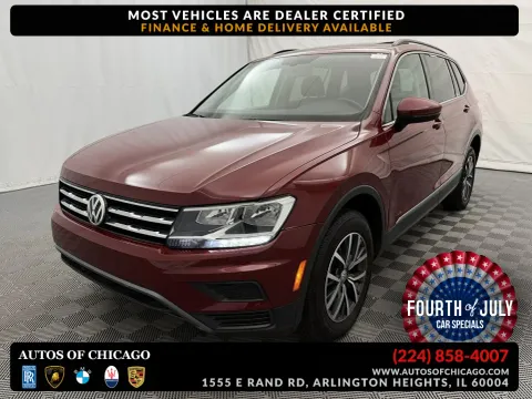 Red 2020 Volkswagen Tiguan SE for sale in Arlington Heights, IL