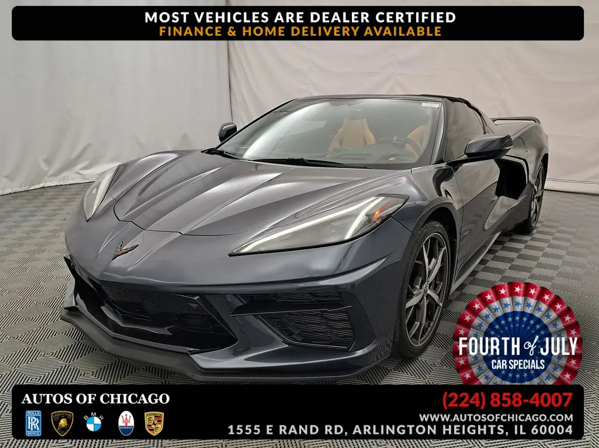 Gray 2020 Chevrolet Corvette 2LT for sale in Arlington Heights, IL
