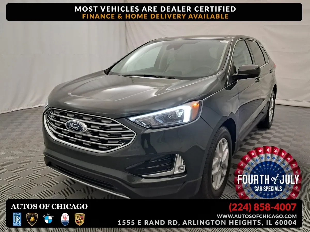 Green 2022 Ford Edge SEL for sale in Arlington Heights, IL