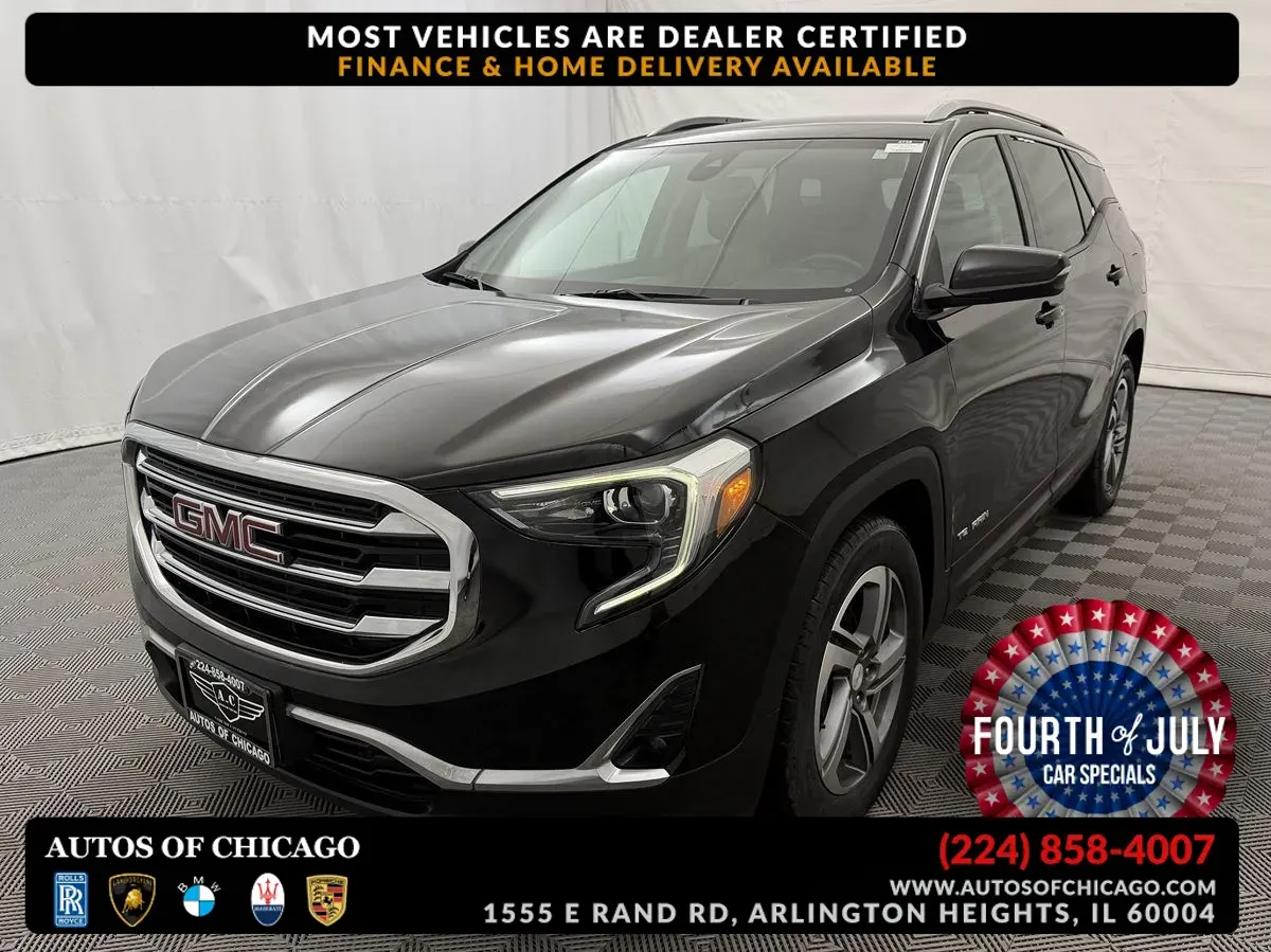 Black 2021 GMC Terrain SLT for sale in Arlington Heights, IL