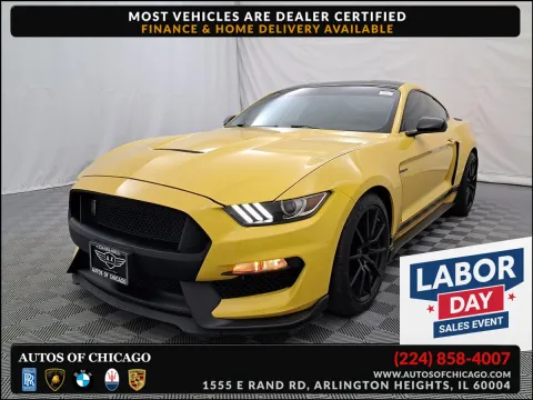 Yellow 2016 Ford Mustang Shelby GT350 for sale in Arlington Heights, IL