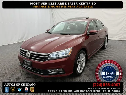Red 2016 Volkswagen Passat 1.8T SEL for sale in Arlington Heights, IL