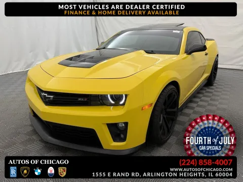 Yellow 2013 Chevrolet Camaro ZL1 for sale in Arlington Heights, IL