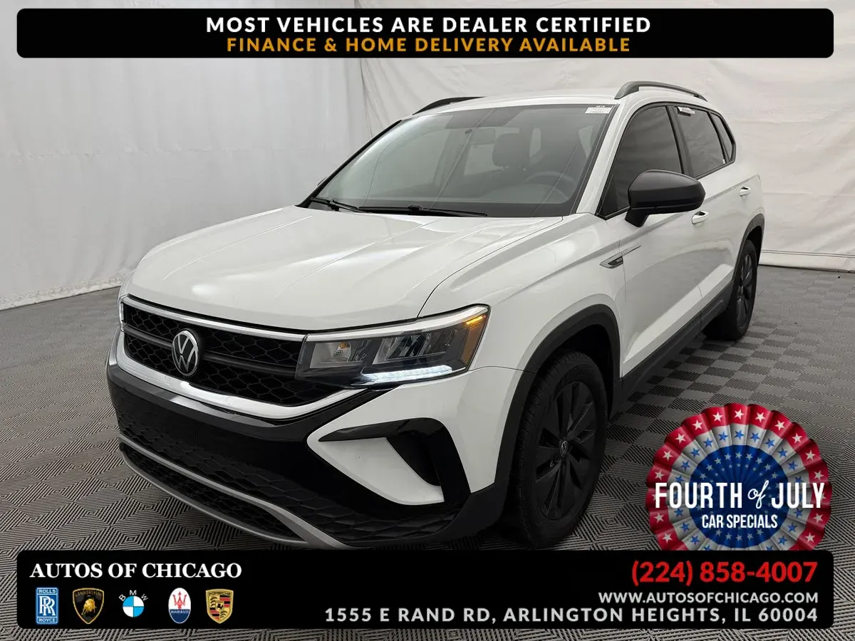 White 2022 Volkswagen Taos S for sale in Arlington Heights, IL