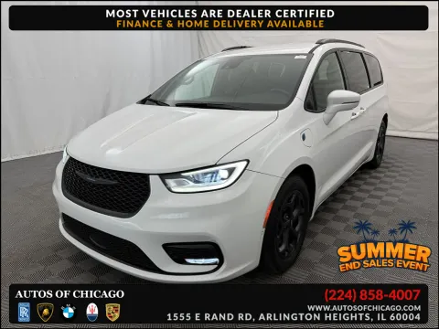 White 2021 Chrysler Pacifica Hybrid Limited for sale in Arlington Heights, IL