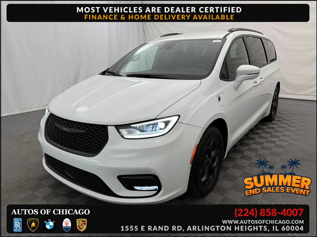 White 2021 Chrysler Pacifica Hybrid Limited for sale in Arlington Heights, IL