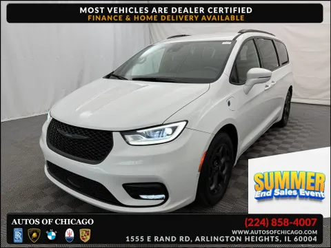 White 2021 Chrysler Pacifica Hybrid Limited for sale in Arlington Heights, IL