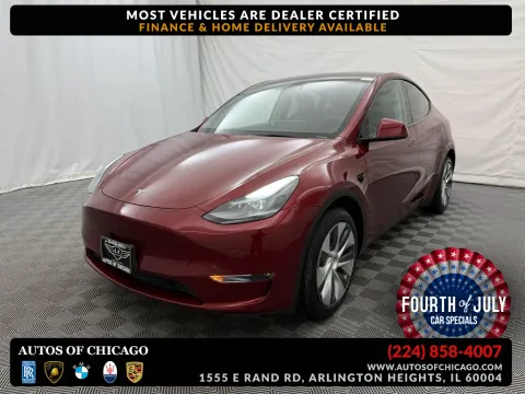 Red 2024 Tesla Model Y Long Range for sale in Arlington Heights, IL