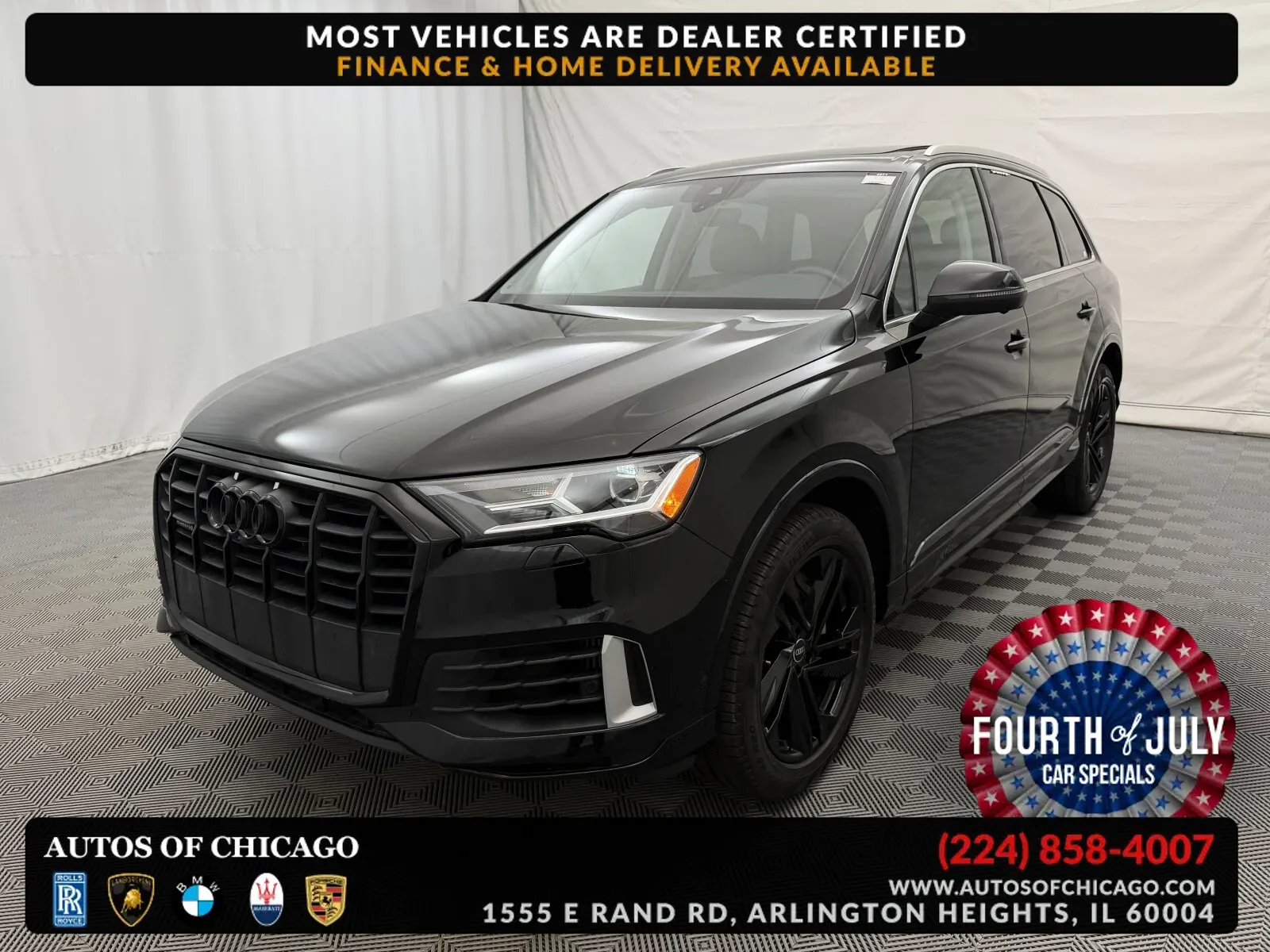 Gray 2021 Audi Q7 Premium Plus for sale in Arlington Heights, IL
