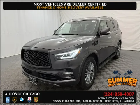 Gray 2024 INFINITI QX80 LUXE for sale in Arlington Heights, IL