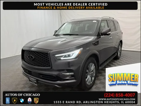 Gray 2024 INFINITI QX80 LUXE for sale in Arlington Heights, IL