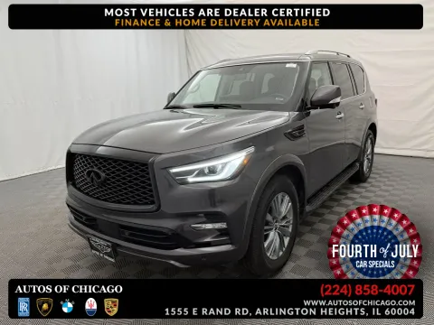 Gray 2024 INFINITI QX80 LUXE for sale in Arlington Heights, IL