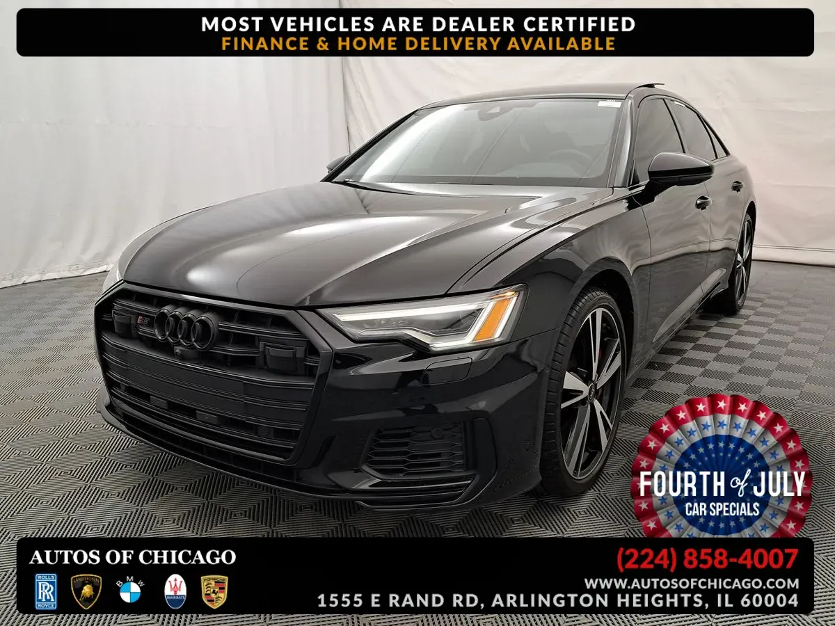 Black 2022 Audi S6 Sedan Premium Plus for sale in Arlington Heights, IL