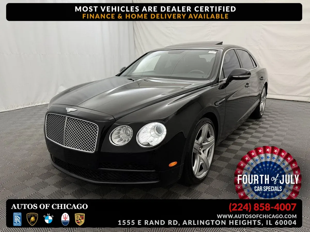 Black 2015 Bentley Flying Spur V8 for sale in Arlington Heights, IL