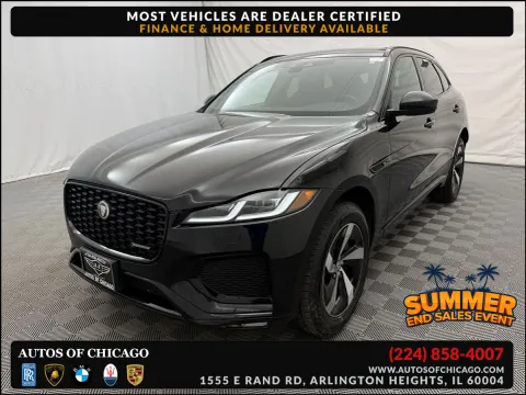 Black 2025 Jaguar F-PACE R-Dynamic S for sale in Arlington Heights, IL