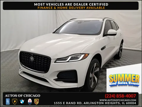 White 2021 Jaguar F-PACE S for sale in Arlington Heights, IL