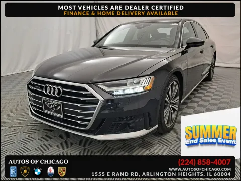 Black 2021 Audi A8 quattro 60 TFSI for sale in Arlington Heights, IL