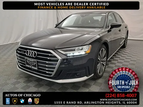 Black 2021 Audi A8 quattro 60 TFSI for sale in Arlington Heights, IL