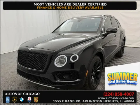 Black 2017 Bentley Bentayga W12 for sale in Arlington Heights, IL