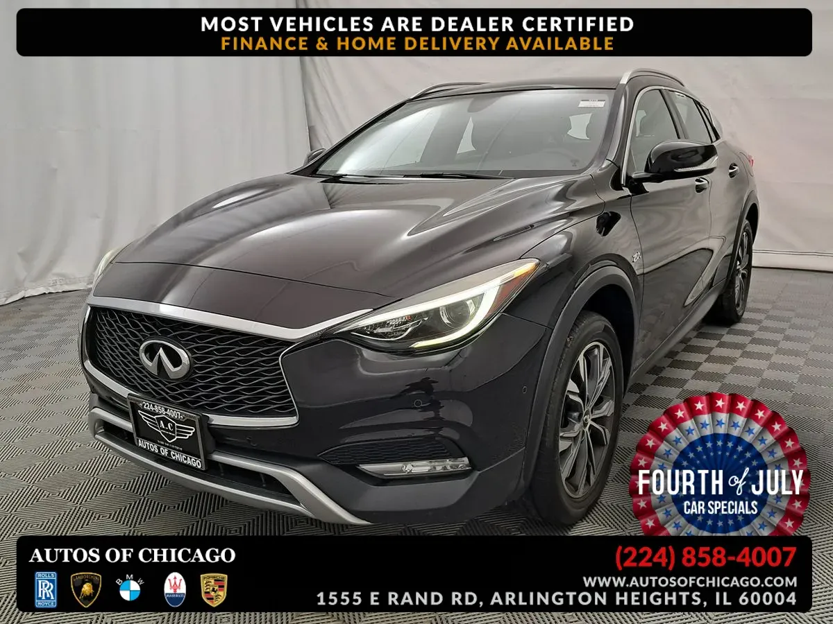 Black 2018 INFINITI QX30 Luxury for sale in Arlington Heights, IL