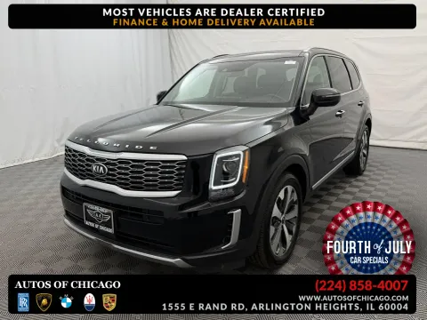 Black 2020 Kia Telluride S for sale in Arlington Heights, IL