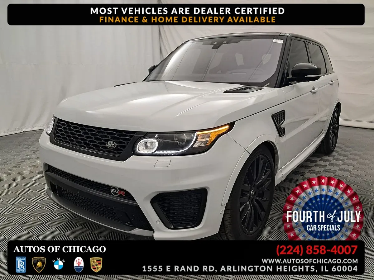 White 2017 Land Rover Range Rover Sport SVR for sale in Arlington Heights, IL