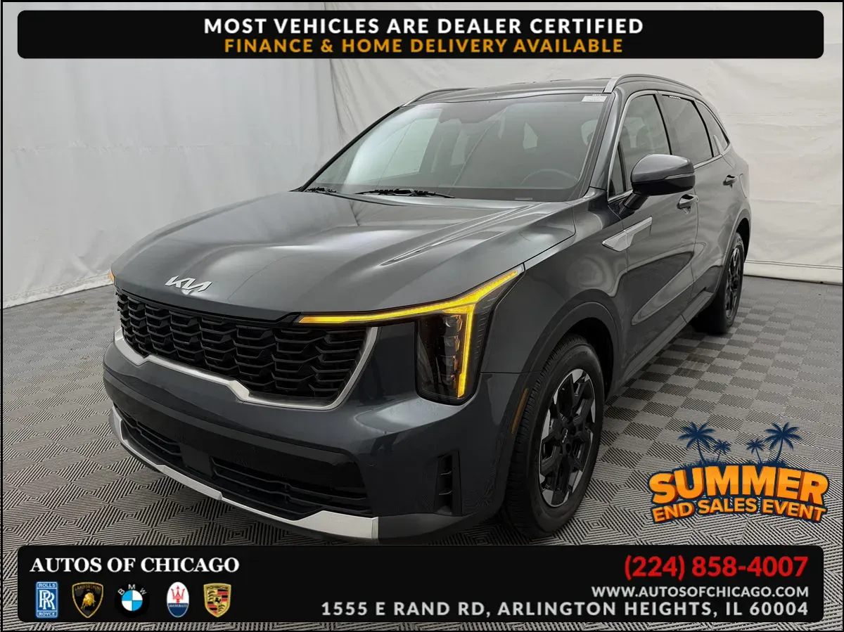 Gray 2024 Kia Sorento S for sale in Arlington Heights, IL
