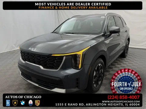 Gray 2024 Kia Sorento S for sale in Arlington Heights, IL
