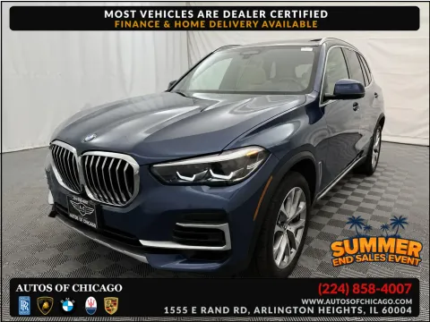 Blue 2022 BMW X5 xDrive40i for sale in Arlington Heights, IL