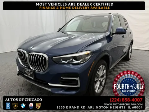 Blue 2022 BMW X5 xDrive40i for sale in Arlington Heights, IL