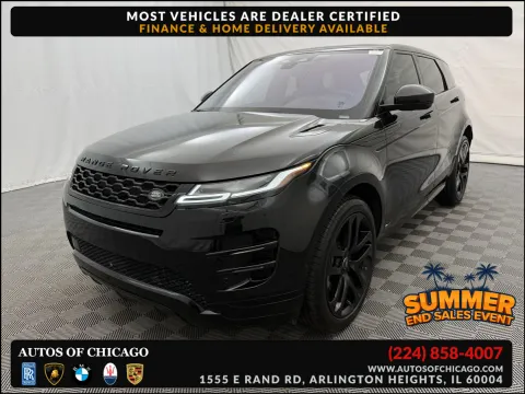 Black 2021 Land Rover Range Rover Evoque R-Dynamic HSE for sale in Arlington Heights, IL