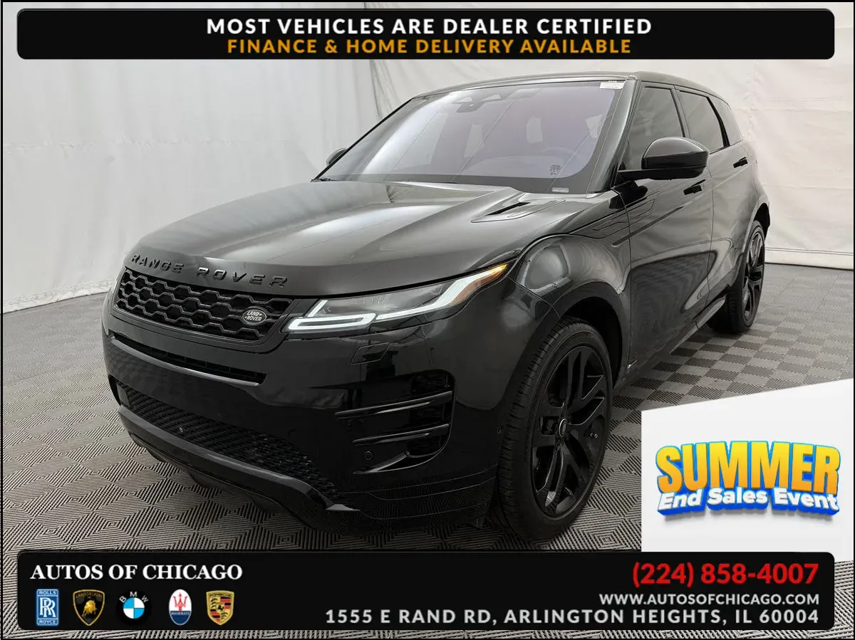 Black 2021 Land Rover Range Rover Evoque R-Dynamic HSE for sale in Arlington Heights, IL