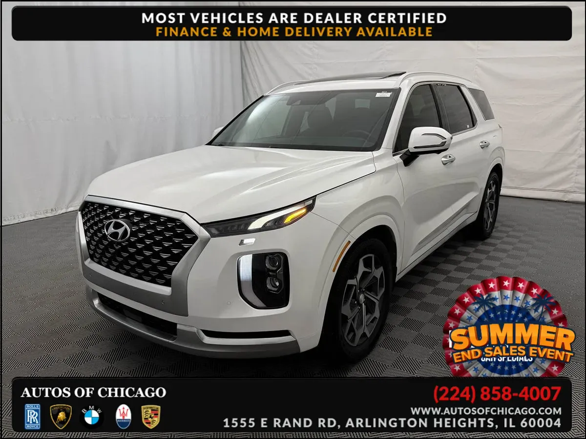 White 2021 Hyundai Palisade Calligraphy for sale in Arlington Heights, IL