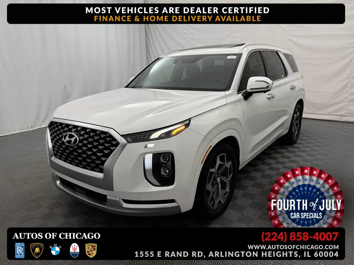 White 2021 Hyundai Palisade Calligraphy for sale in Arlington Heights, IL
