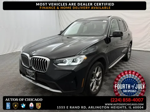 Black 2024 BMW X3 xDrive30i for sale in Arlington Heights, IL