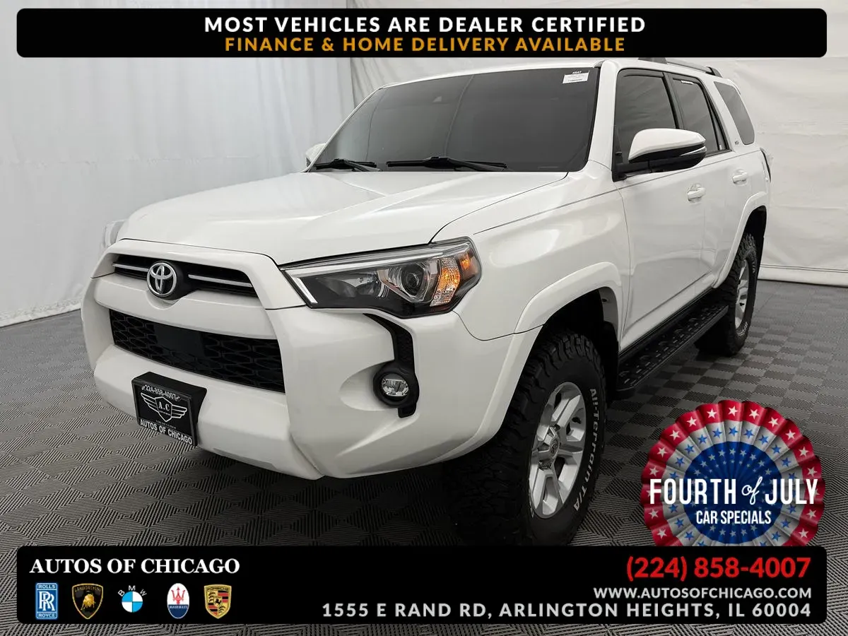 White 2023 Toyota 4Runner SR5 Premium for sale in Arlington Heights, IL