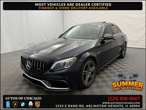Gray 2019 Mercedes-Benz C-Class AMG C 63 for sale in Arlington Heights, IL