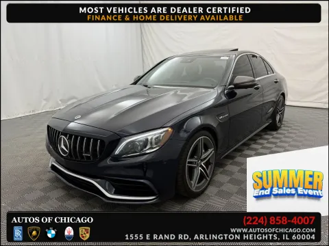Gray 2019 Mercedes-Benz C-Class AMG C 63 for sale in Arlington Heights, IL
