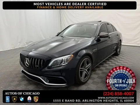 Gray 2019 Mercedes-Benz C-Class AMG C 63 for sale in Arlington Heights, IL