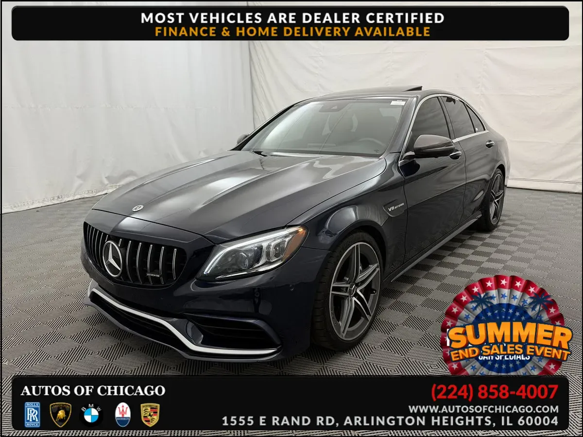 Gray 2019 Mercedes-Benz C-Class AMG C 63 for sale in Arlington Heights, IL