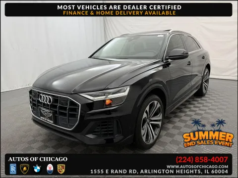 Black 2019 Audi Q8 Premium Plus for sale in Arlington Heights, IL