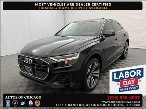 Black 2019 Audi Q8 Premium Plus for sale in Arlington Heights, IL