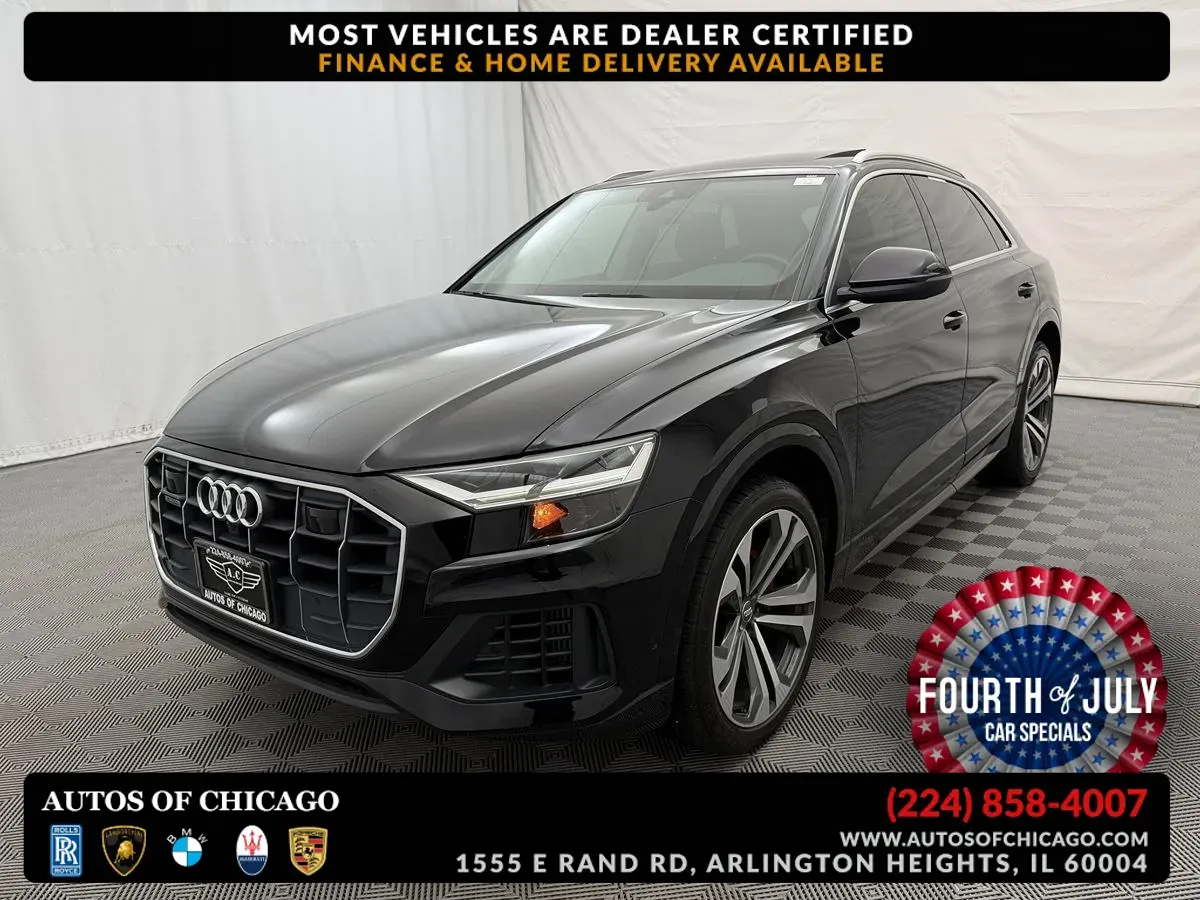 Black 2019 Audi Q8 Premium Plus for sale in Arlington Heights, IL