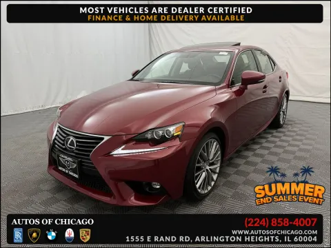 Red 2015 Lexus IS 250 for sale in Arlington Heights, IL