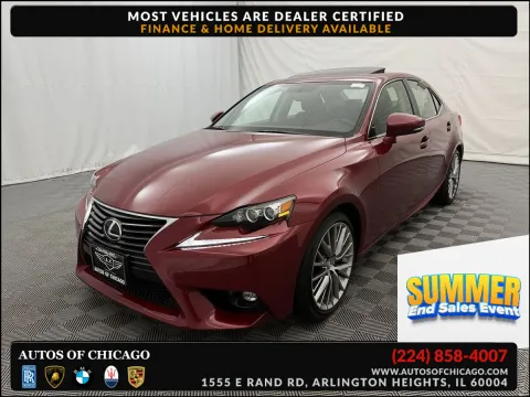 Red 2015 Lexus IS 250 for sale in Arlington Heights, IL