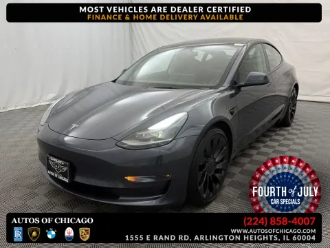 Gray 2023 Tesla Model 3 Performance for sale in Arlington Heights, IL
