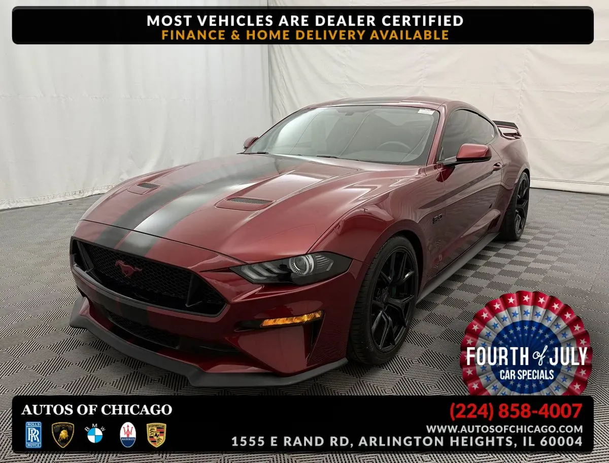 Red 2018 Ford Mustang GT Premium for sale in Arlington Heights, IL