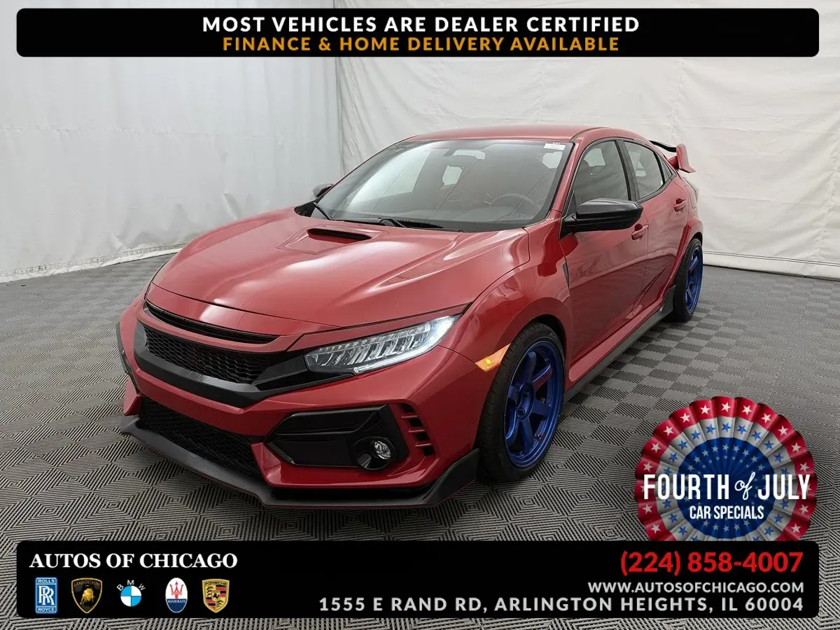 Red 2018 Honda Civic Type R Touring for sale in Arlington Heights, IL