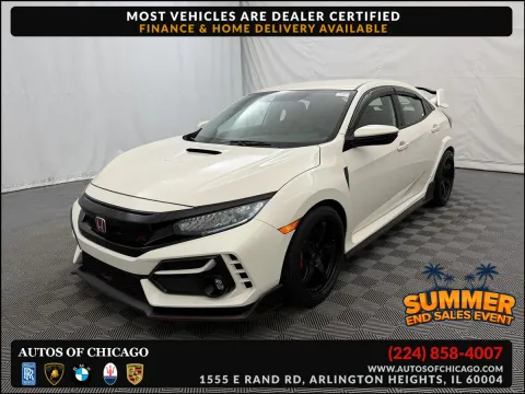 White 2021 Honda Civic Type R Touring for sale in Arlington Heights, IL